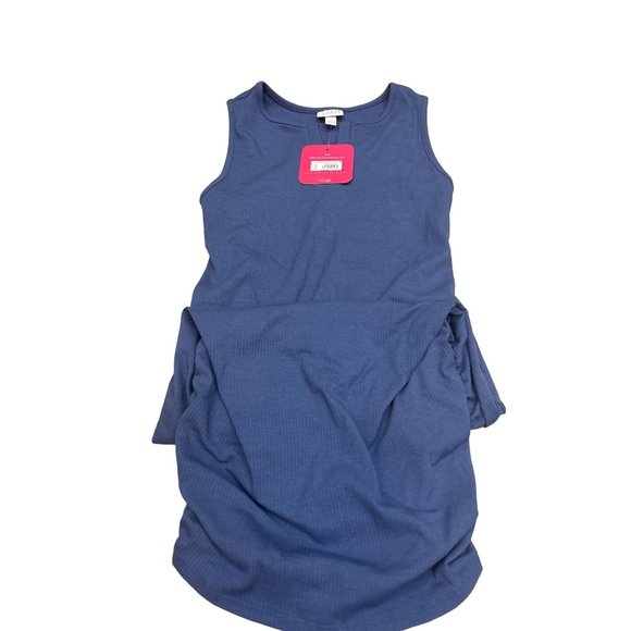 Rib Tank Maternity Dress Isabel Maternity by Ingrid & Isabel Blue Size XS - Picture 6 of 9